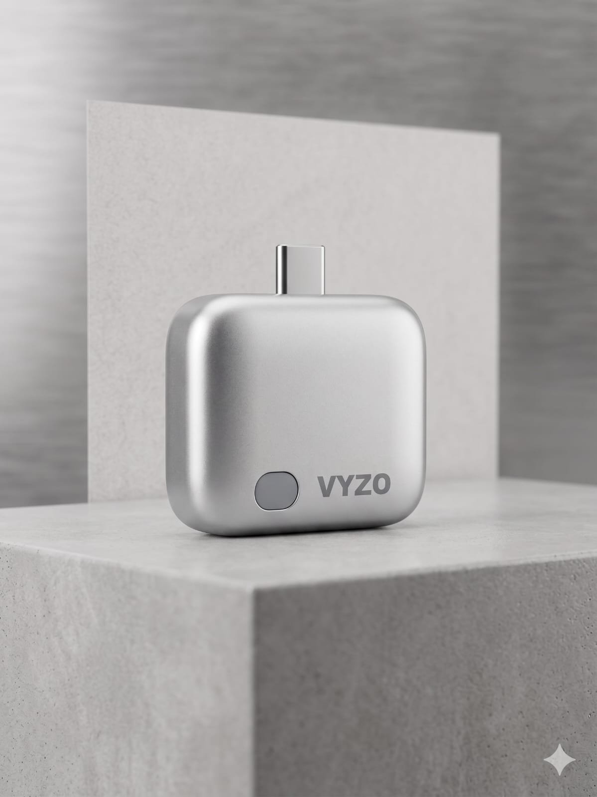 VYZO compact power bank and charging accessories